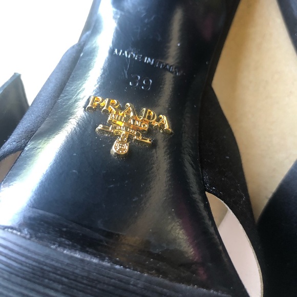 PRADA satin jeweled mules (NWOT) - Picture 7 of 7